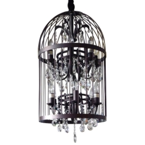 Birdcage chandelier light / Jaula lámpra chandelier